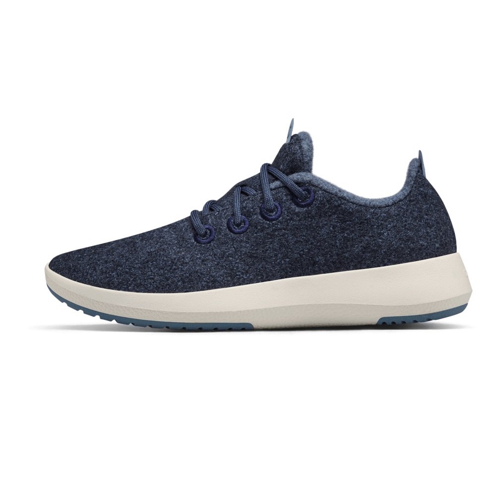 Allbirds Women\'s Sneakers Navy - Wool Runner Mizzles - 85320TOXZ